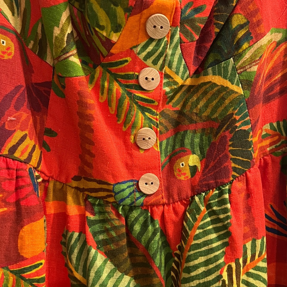 Farm Rio Red forest birds mini dress - Picture 3 of 6